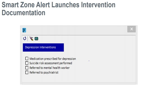 Figure 7 SmartZone Intervention Documentation